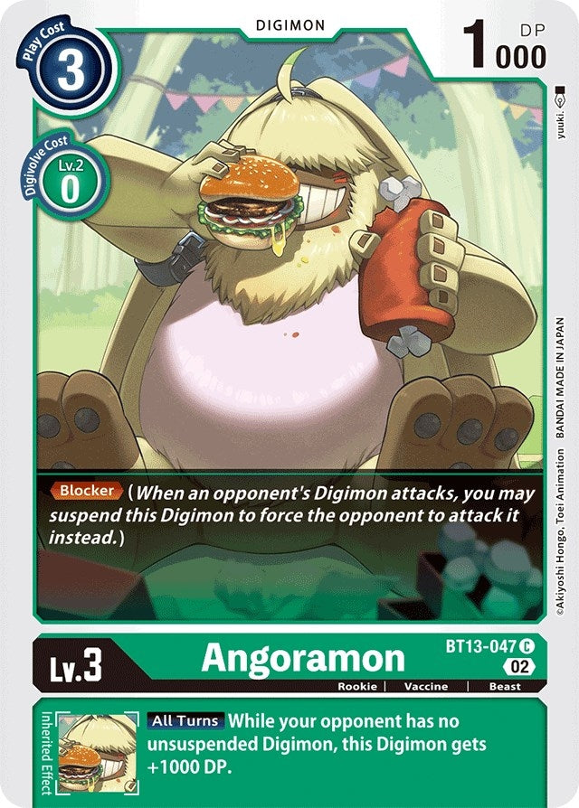 Image for Angoramon (BT13-047 C) (BT13) - Digimon Card Game