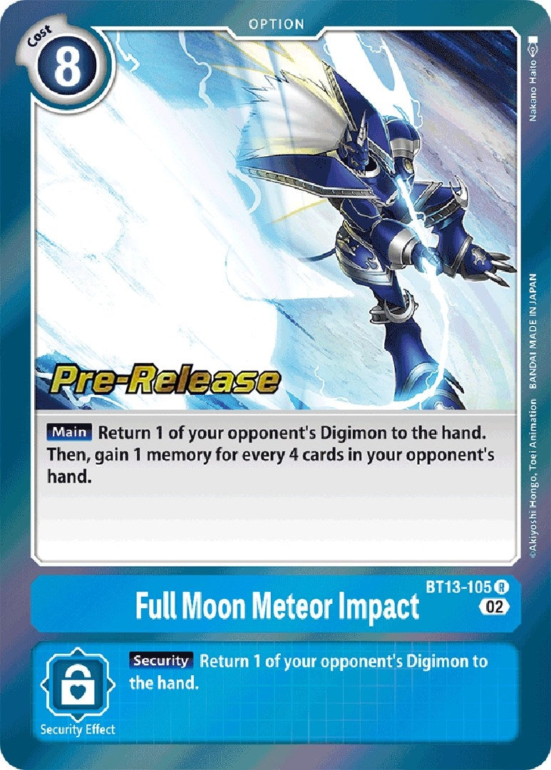 Image for Full Moon Meteor Impact (BT13-105 R) (BT13_PR) - Digimon Card Game