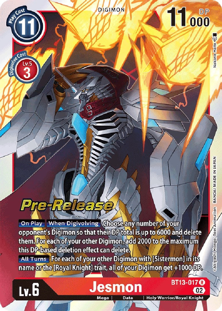 Image for Jesmon (BT13-017 R) (BT13_PR) - Digimon Card Game