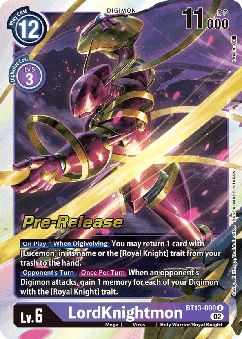 Image for LordKnightmon (BT13-090 R) (BT13_PR) - Digimon Card Game