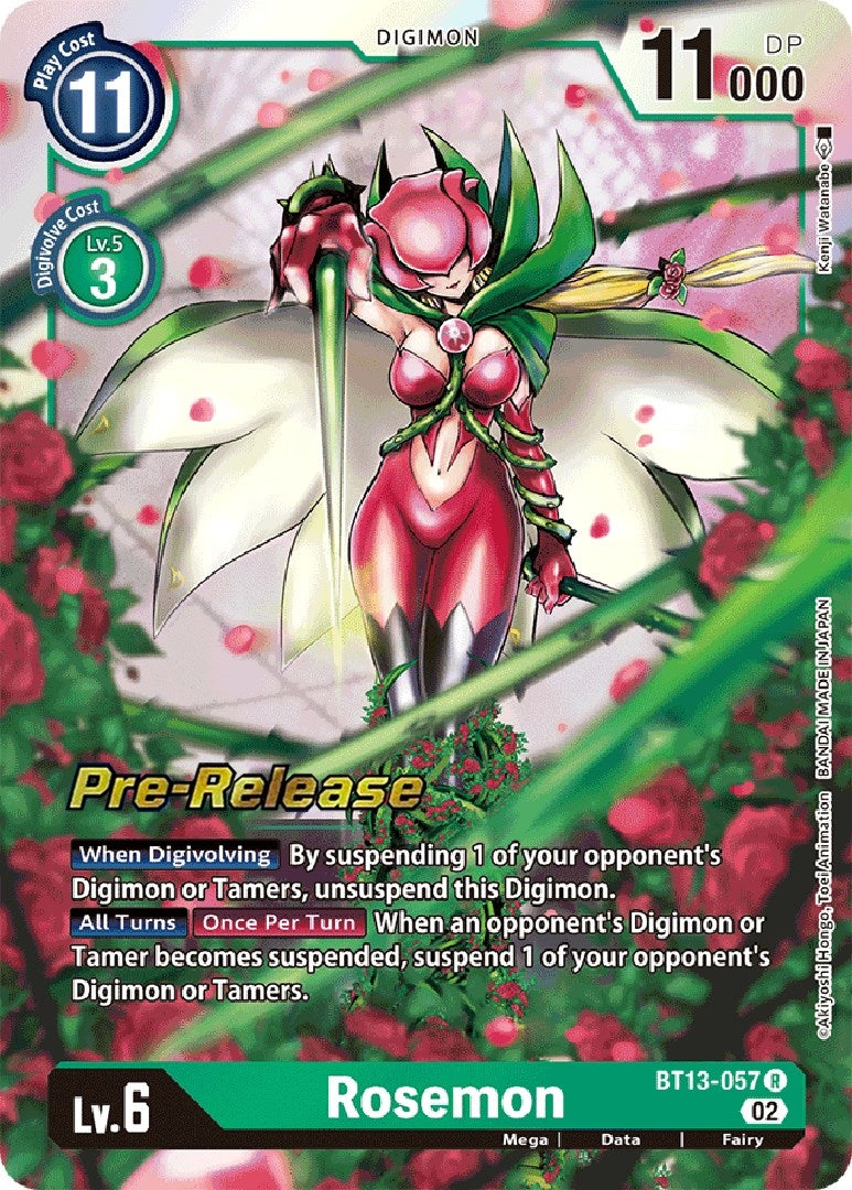 Image for Rosemon (BT13-057 R) (BT13_PR) - Digimon Card Game