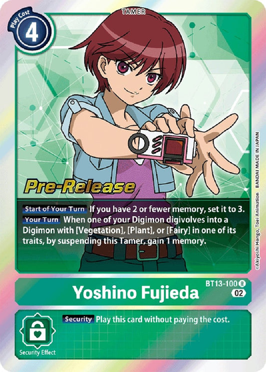 Image for Yoshino Fujieda (BT13-100 R) (BT13_PR) - Digimon Card Game