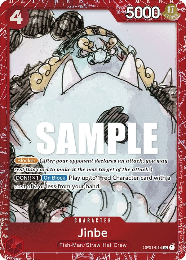 Image for Jinbe (Premium Card Collection -ONE PIECE FILM RED Edition-) (OP01-014) (OP-PR) - One Piece Card Game