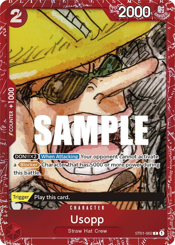 Image for Usopp (Premium Card Collection -ONE PIECE FILM RED Edition-) (ST01-002) (OP-PR) - One Piece Card Game