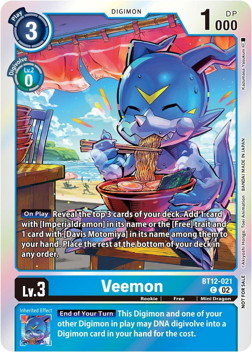 Image for Veemon (Gen Con 2023) (BT12-021) (D-PR) - Digimon Card Game