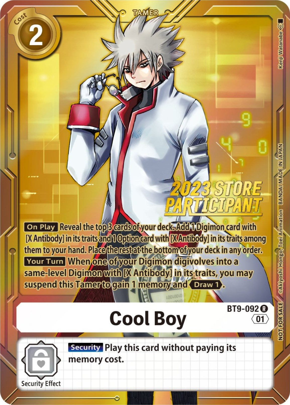 Image for Cool Boy (2023 Store Participant) (BT9-092 R) (BT09) - Digimon Card Game