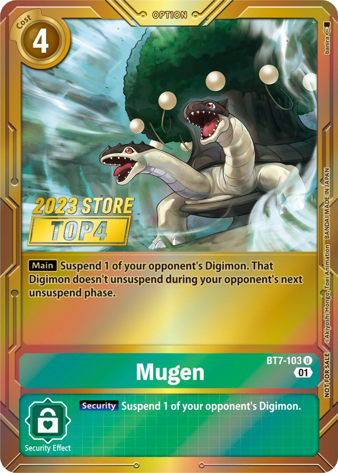 Image for Mugen (2023 Store Top 4) (BT7-103 U) (BT07) - Digimon Card Game