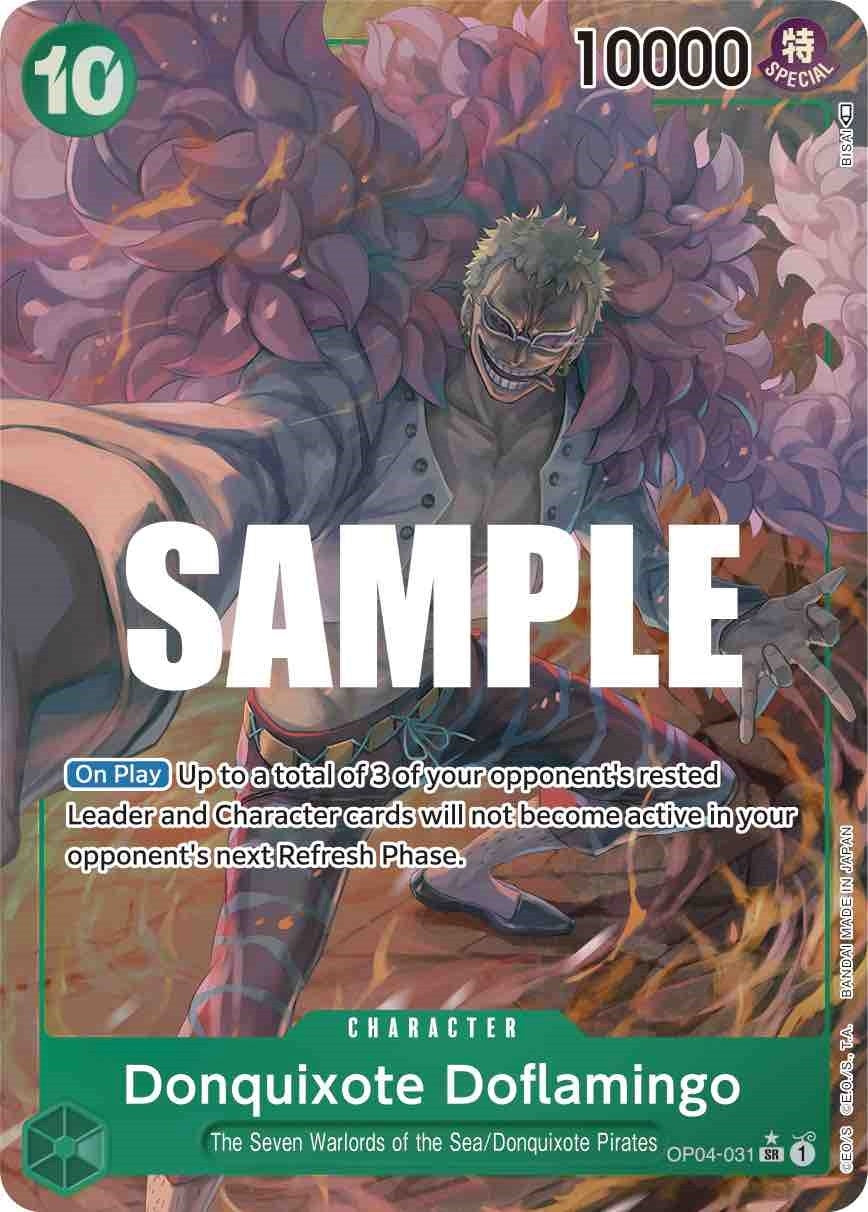 Image for Donquixote Doflamingo (031) (Alternate Art) (OP04-031) (OP04) - One Piece Card Game