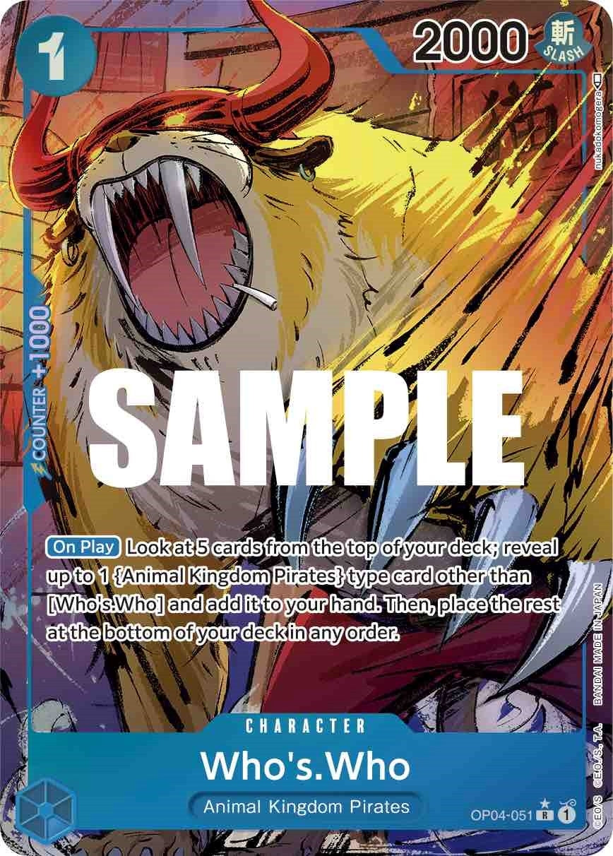 Image for Who's.Who (Alternate Art) (OP04-051) (OP04) - One Piece Card Game