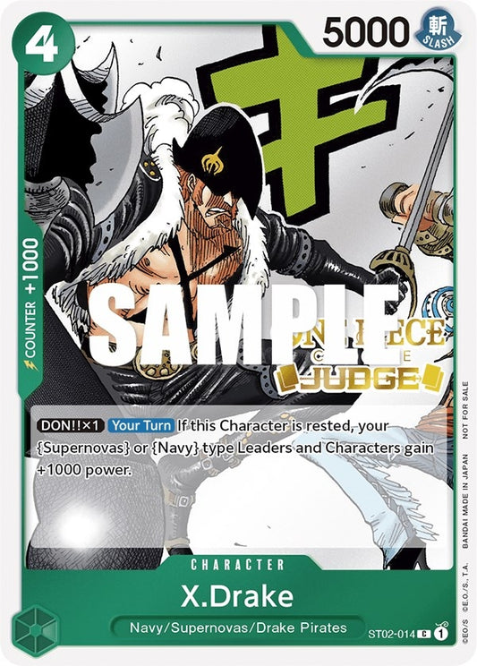 Image for X.Drake (Judge Pack Vol. 2) (ST02-014) (OP-PR) - One Piece Card Game