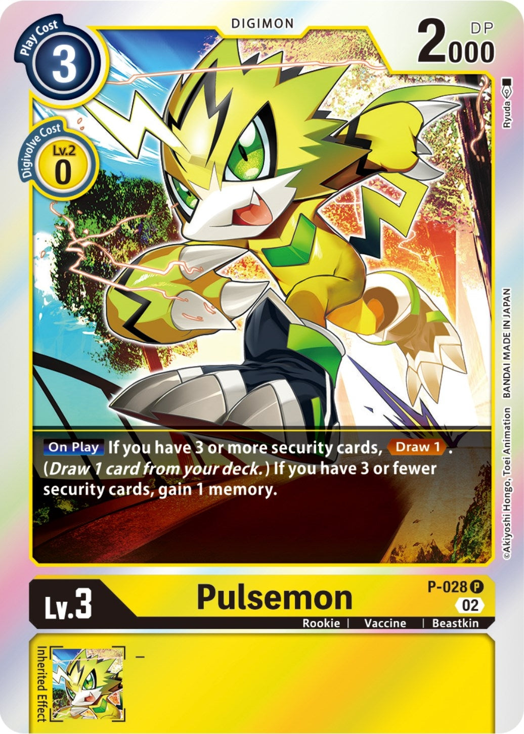 Image for Pulsemon - P-028 (Resurgence Booster Reprint) (P-028 P) (RB-01) - Digimon Card Game