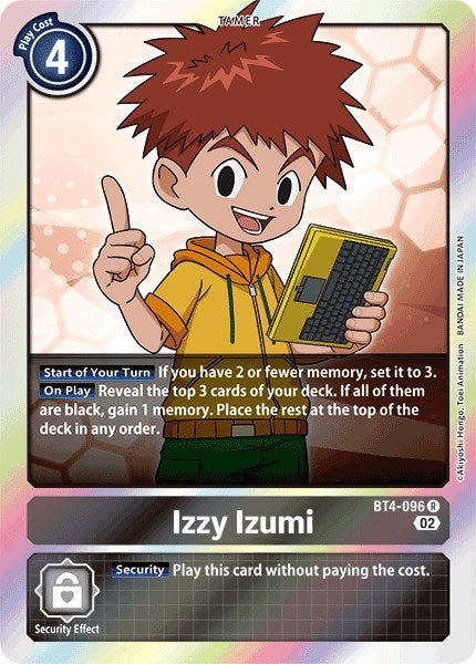 Image for Izzy Izumi (Resurgence Booster Reprint) (BT4-096 R) (RB-01) - Digimon Card Game
