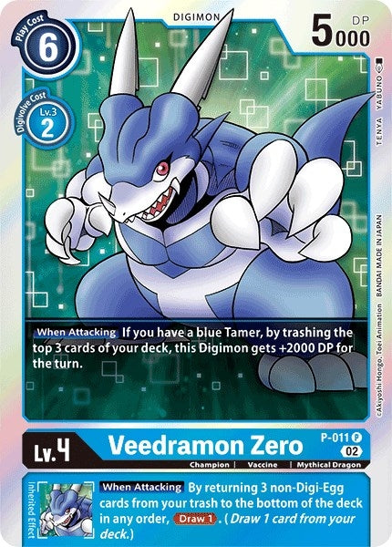 Image for Veedramon Zero - P-011 (Resurgence Booster Reprint) (P-011 P) (RB-01) - Digimon Card Game
