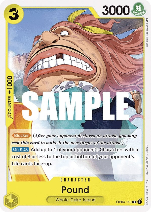 Image for Pound (OP04-110) (OP04) - One Piece Card Game