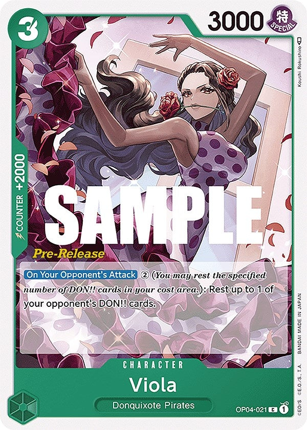 Image for Viola (OP04-021) (OP04 PRE) - One Piece Card Game