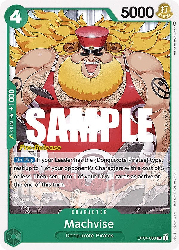 Image for Machvise (OP04-033) (OP04 PRE) - One Piece Card Game