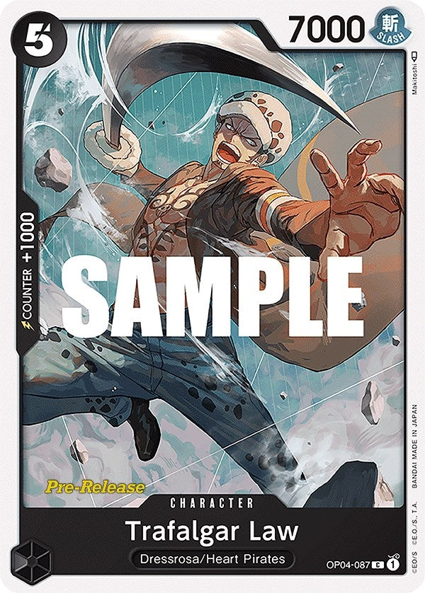 Image for Trafalgar Law (OP04-087) (OP04 PRE) - One Piece Card Game