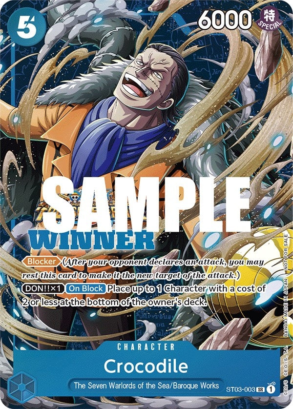Image for Crocodile (Winner Pack Vol. 5) (ST03-003) (OP-PR) - One Piece Card Game