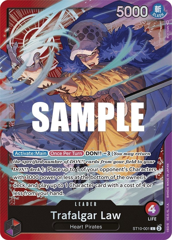 Image for Trafalgar Law (001) (ST10-001) (ST-10) - One Piece Card Game