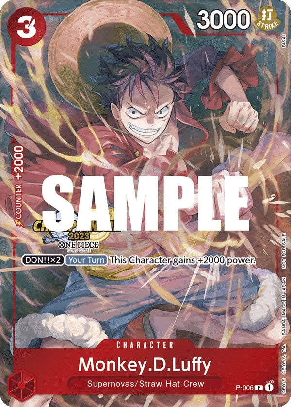Image for Monkey.D.Luffy (006) (CS 2023 Celebration Pack) (P-006) (OP-PR) - One Piece Card Game
