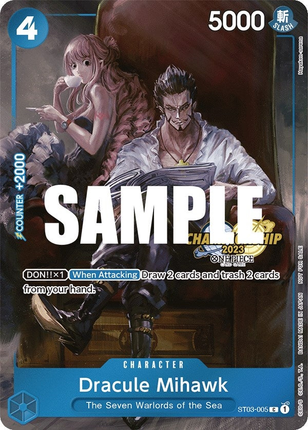 Image for Dracule Mihawk (CS 2023 Celebration Pack) (ST03-005) (OP-PR) - One Piece Card Game