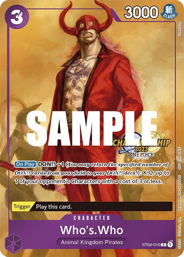 Image for Who's.Who (CS 2023 Celebration Pack) (ST04-010) (OP-PR) - One Piece Card Game