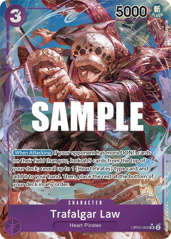 Image for Trafalgar Law (Alternate Art) (069) (OP05-069) (OP05) - One Piece Card Game