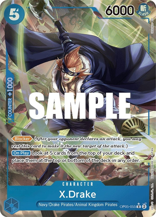 Image for X.Drake (Alternate Art) (OP05-055) (OP05) - One Piece Card Game