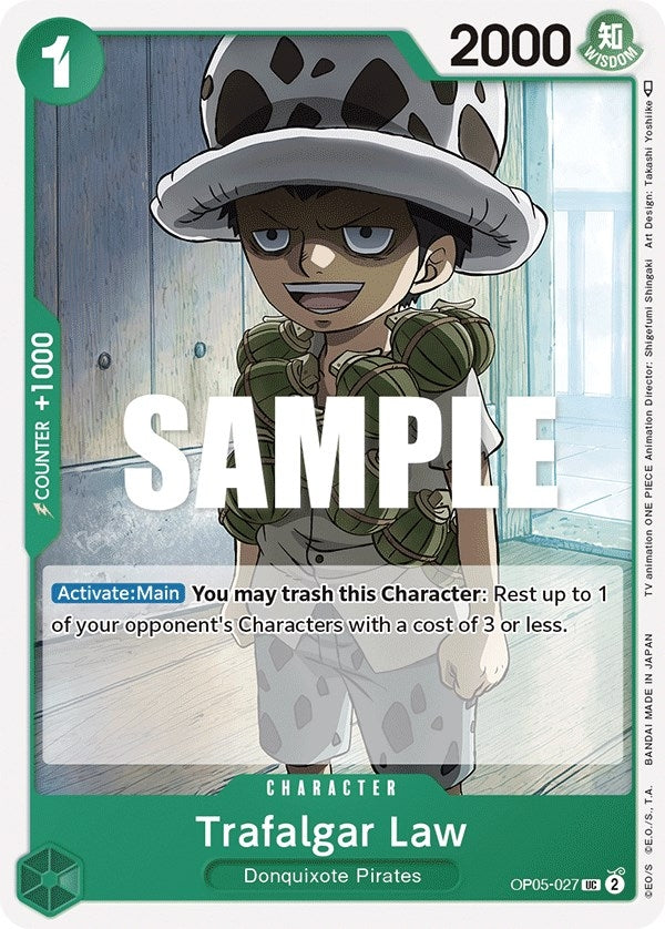 Image for Trafalgar Law (027) (OP05-027) (OP05) - One Piece Card Game