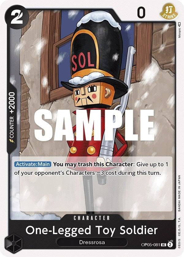 Image for One-Legged Toy Soldier (OP05-081) (OP05) - One Piece Card Game