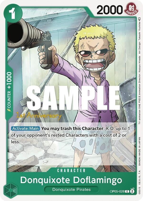 Image for Donquixote Doflamingo (028) (OP05-028) (OP05 ANN) - One Piece Card Game