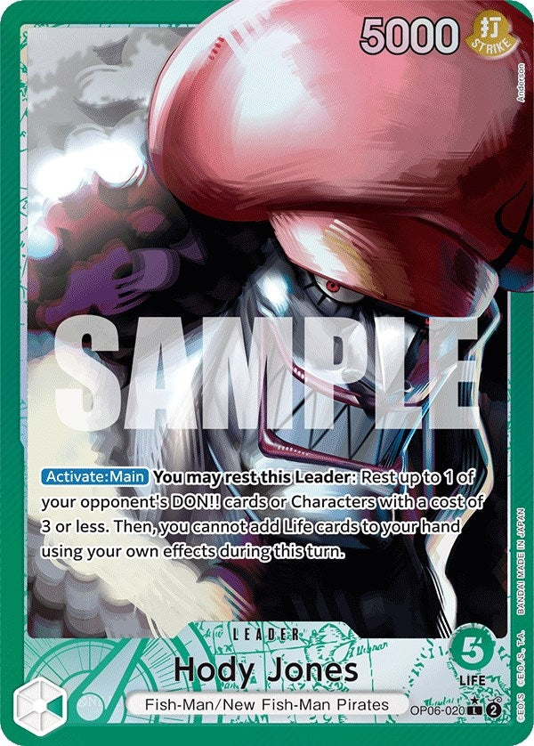 Image for Hody Jones (020) (Alternate Art) (OP06-020) (OP06) - One Piece Card Game