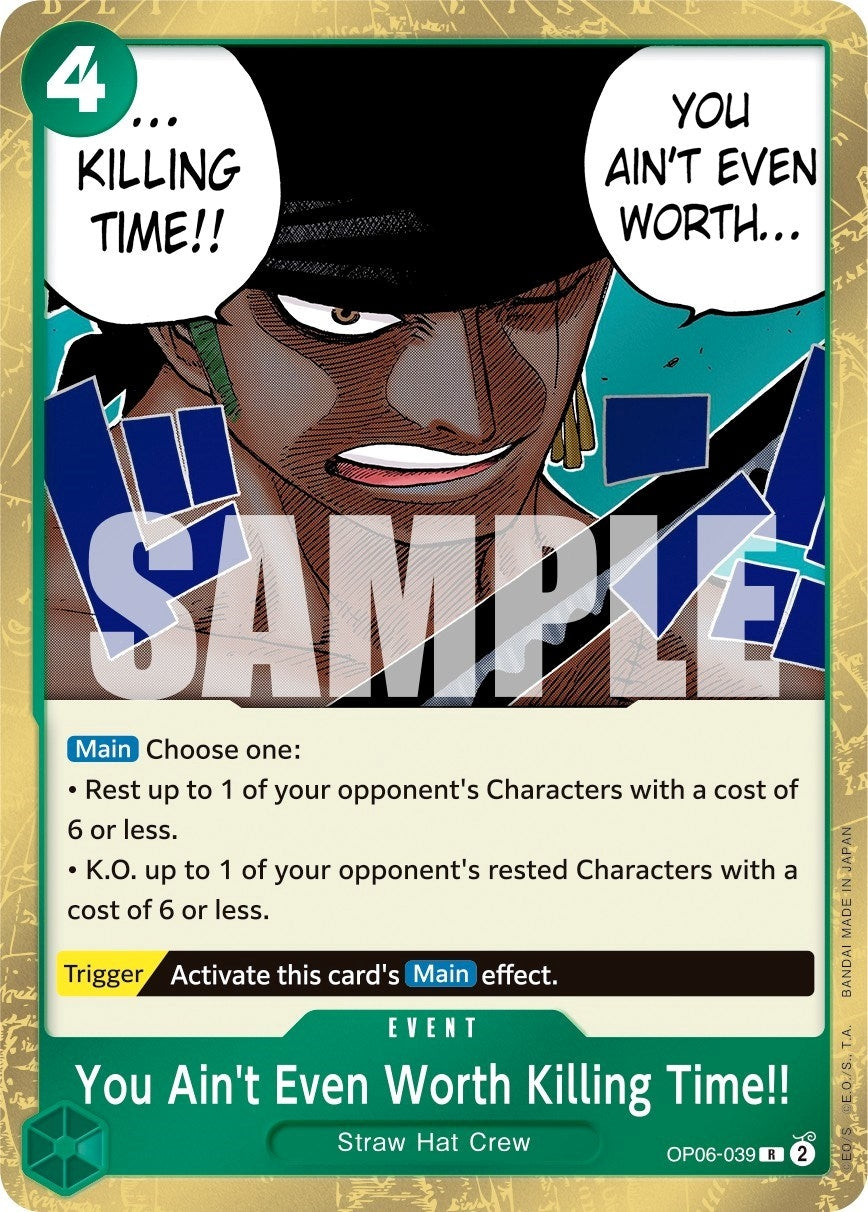 Image for You Ain't Even Worth Killing Time!! (OP06-039) (OP06) - One Piece Card Game