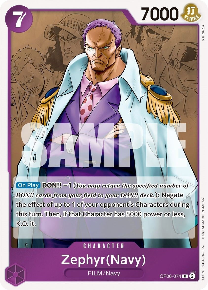 Image for Zephyr (Navy) (OP06-074) (OP06) - One Piece Card Game