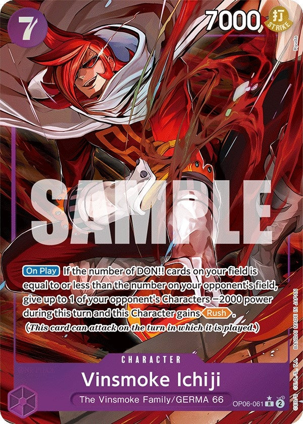 Image for Vinsmoke Ichiji (061) (Alternate Art) (OP06-061) (OP06) - One Piece Card Game