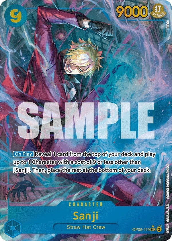 Image for Sanji (Alternate Art) (OP06-119) (OP06) - One Piece Card Game