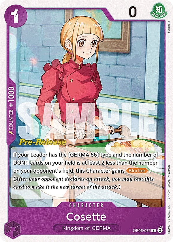 Image for Cosette (OP06-072) (OP06 PRE) - One Piece Card Game