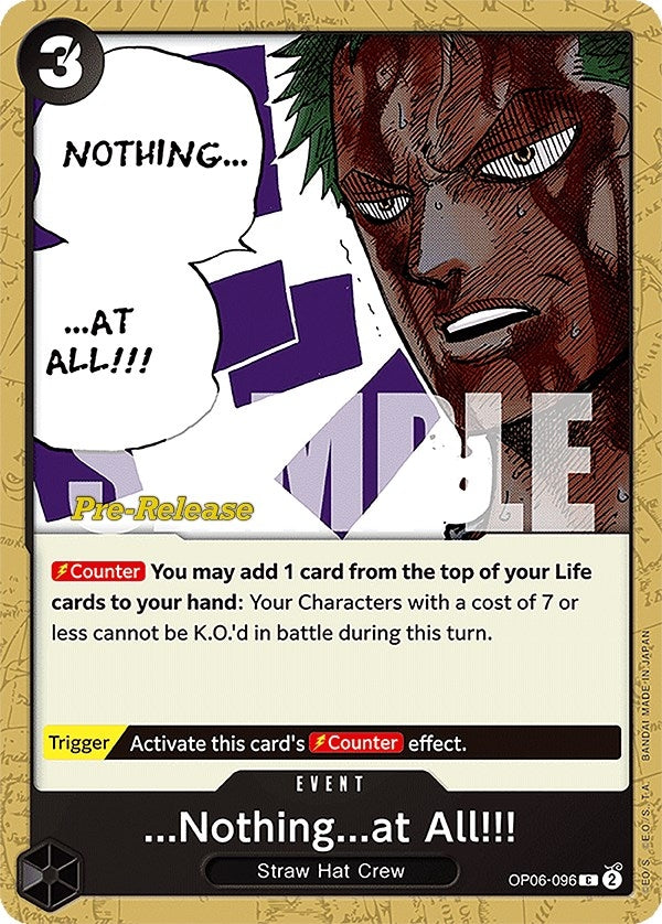 Image for ...Nothing...at All!!! (OP06-096) (OP06 PRE) - One Piece Card Game
