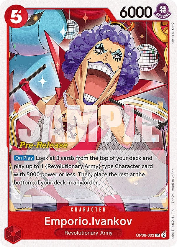 Image for Emporio.Ivankov (OP06-003) (OP06 PRE) - One Piece Card Game