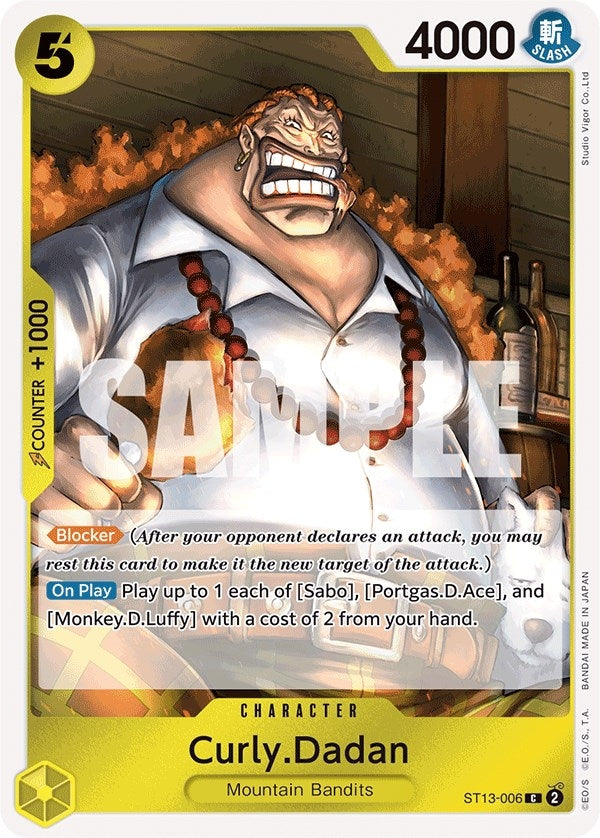 Image for Curly.Dadan (ST13-006) (ST-13) - One Piece Card Game