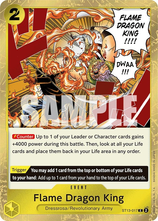 Image for Flame Dragon King (ST13-017) (ST-13) - One Piece Card Game