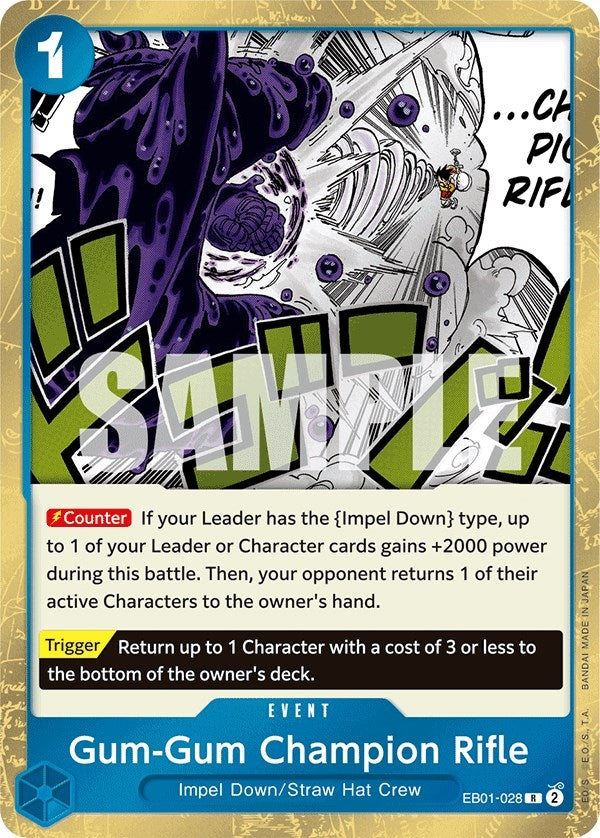Image for Gum-Gum Champion Rifle (EB01-028) (EB-01) - One Piece Card Game
