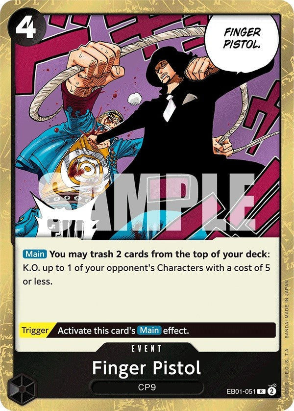 Image for Finger Pistol (EB01-051) (EB-01) - One Piece Card Game