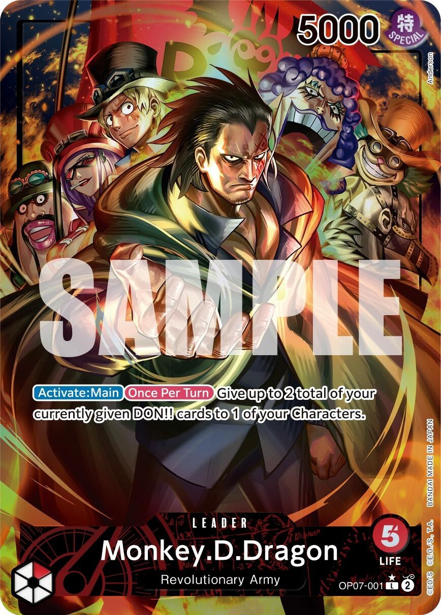 Image for Monkey.D.Dragon (001) (Parallel) (OP07-001) (OP07) - One Piece Card Game