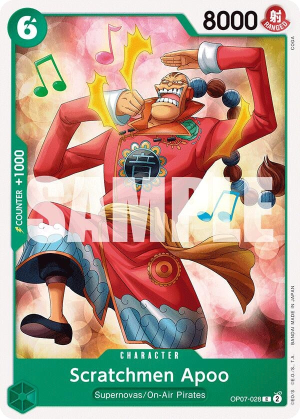 Image for Scratchmen Apoo (OP07-028) (OP07) - One Piece Card Game