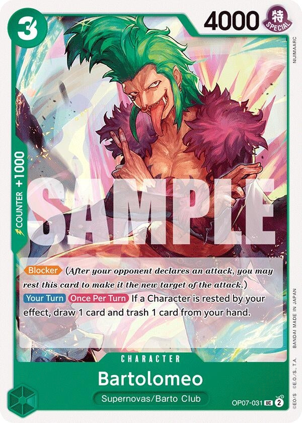Image for Bartolomeo (OP07-031) (OP07) - One Piece Card Game