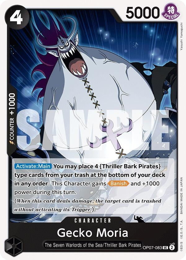 Image for Gecko Moria (083) (OP07-083) (OP07) - One Piece Card Game