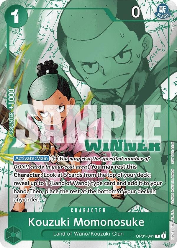 Image for Kouzuki Momonosuke (Winner Pack Vol. 7) (OP01-041) (OP-PR) - One Piece Card Game