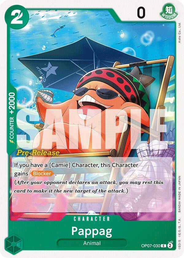 Image for Pappag (OP07-030) (OP07 PRE) - One Piece Card Game