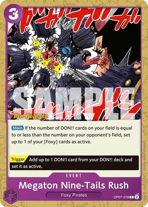 Image for Megaton Nine-Tails Rush (OP07-078) (OP07 PRE) - One Piece Card Game